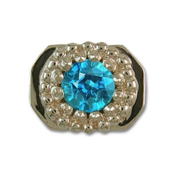 rkb13 Blue Topaz Bracelet Slide 